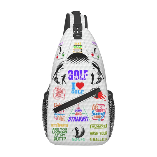 Golf Sling Backpack Golf Sling Bag Golf Crossbody